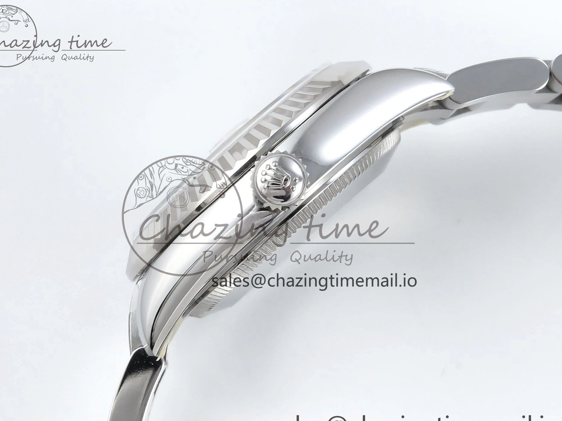 Steel Best 1:1 Diamonds Roman on Dial Bracelet ETA DateJust 904L 2688 Edition ARF Oyster 278274 SS 31 Gray 0308